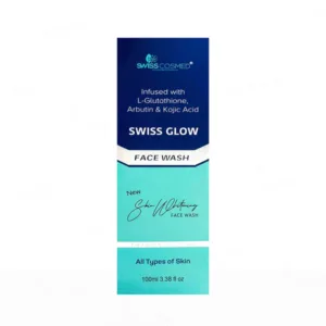 SWISS GLOW Face Wash – Glutathione, Kojic Acid & Arbutin Cleanser for Skin Whitening & Radiance