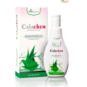 CalaChem Calamine Lotion – 100ml | Daily Nourishing Body Lotion for Dry & Itchy Skin | By Swiss Cosmed