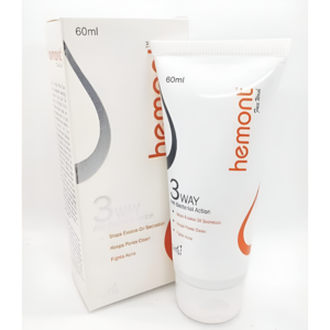 Hemont Face Wash – 3-Way Anti-Bacterial Action | Fights Acne, Controls Oil, Cleans Pores – 60ml