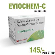 EVIOCHEM C Softgel – Powerful Vitamin E & C Capsules for Skin Glow, Immunity & Anti-Aging