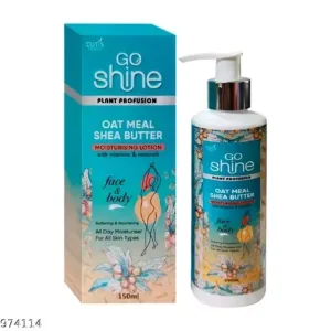 Go Shine Oatmeal Shea Butter Moisturising Lotion – Face & Body ke liye | All Day Moisturiser for All Skin Types