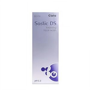 Saslic DS Foaming Face Wash by Cipla – 60 ml | Salicylic Acid Based Cleanser | pH 5.5